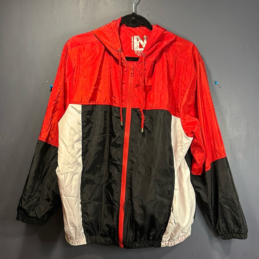 - New Look Sport Red Windbreaker Jacket